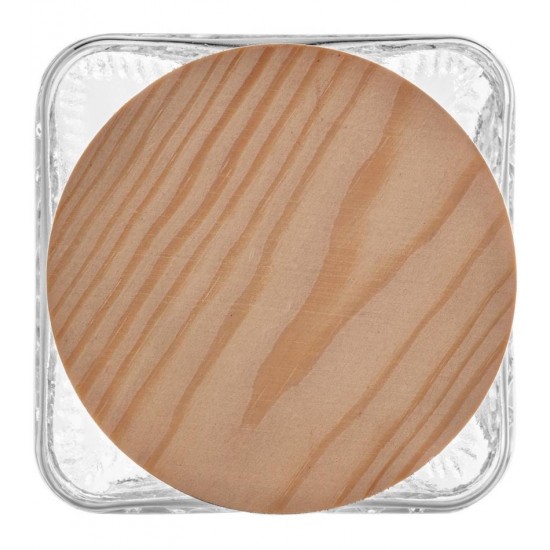 Pote 600ml De Vidro Com Tampa Em Madeira